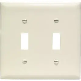 Light Almond Two-Toggle Nylon Wall Plate