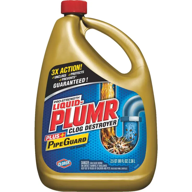 Liquid-Plumr Pro-Strength Full Clog Destroyer – 80-Ounce Liquid Drain Opener