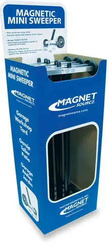 Master Magnetics Mini Magnetic Sweeper for Floor Cleaning Display