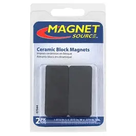 Master Magnetics Two-Piece Ceramic Block Magnet Set