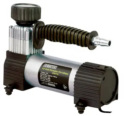 Master Mechanic 12V Portable Tire Inflator – Heavy-Duty 100 PSI Compact Air Compressor