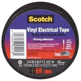 Medium-Grade Electrical Insulation Tape – 0.75 in × 66 ft