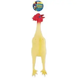 Medium Latex Chicken-Shaped Dog Chew Toy