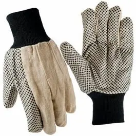 Men’s Large Dotted Cotton Canvas Work Gloves – Lightweight Grip