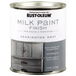 Milk Paint Finish in Light Gray – 30 oz Container