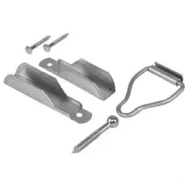 Mill-Finish Screen Door Hangers and Latch Kit – 3/8-Inch Mounting Hardware