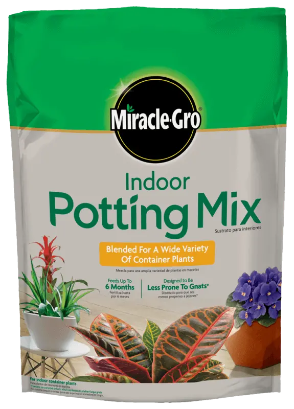 Miracle-Gro Indoor Potting Mix – Lightweight, Nutrient-Rich Soil for Houseplants