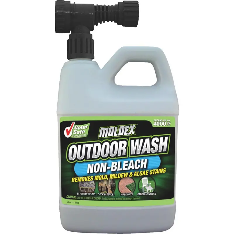 Moldex Outdoor Wash Hose-End Mold & Stain Remover – 64 oz Concentrate