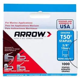 Monel T50 Staples – 3/8″ Length, 1000-Pack