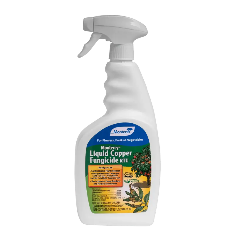 Monterey Liquid Copper Fungicide Ready-to-Use Spray for Lawns and Gardens