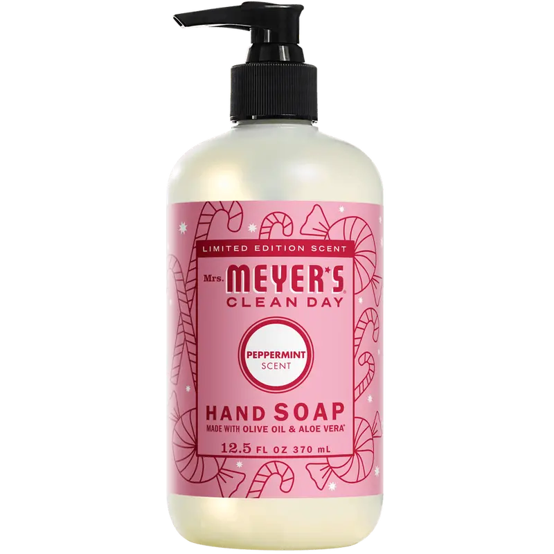 Mrs. Meyer’s Clean Day Peppermint Hand Soap – Plant-Derived Liquid Formula