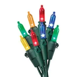 Multi-Color Mini LED Christmas Lights – 100-Count String Set
