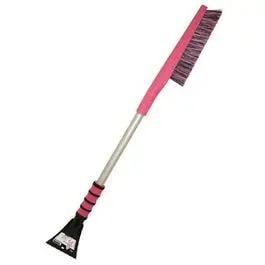 My Pink Car Snow Brush – 31-Inch Ergonomic Handle with Ice Scraper