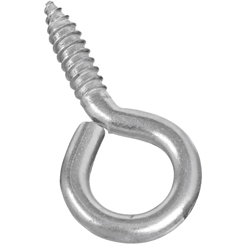 National #0 Stainless Steel Large Screw Eye – Light-Duty Hook
