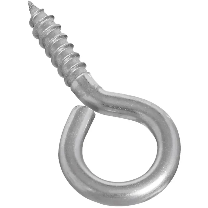 National #4 Stainless Steel Large Screw Eye – Heavy-Duty Hook