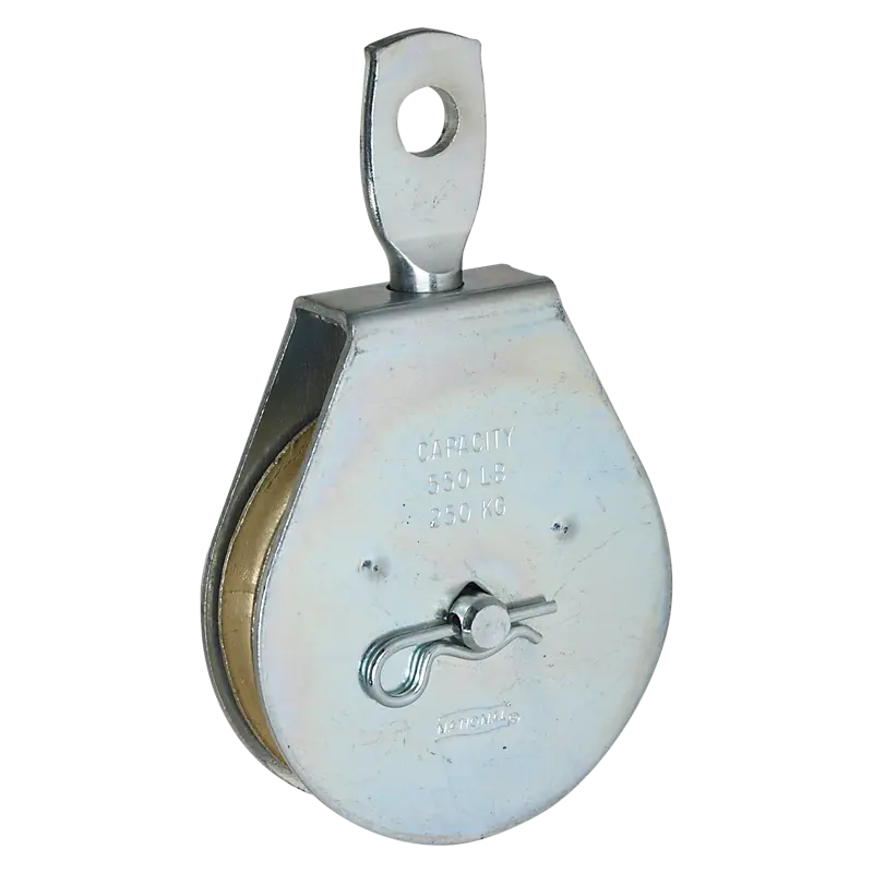 National Hardware Swivel Single Pulley – 2-1/2-Inch Cast Iron Wheel