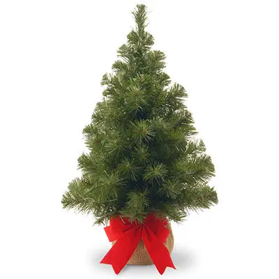National Tree Noble Fir Pre-Lit Artificial Christmas Tree – 15 Warm White LEDs