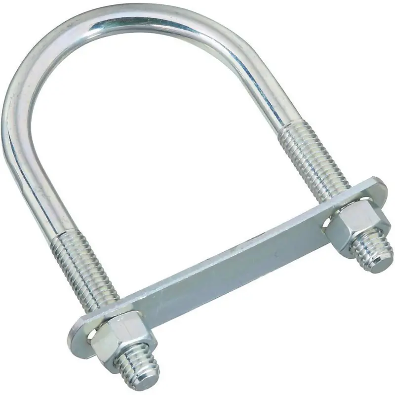 National Zinc-Plated Round U-Bolt: 1/2″ x 3″ x 5-1/2″