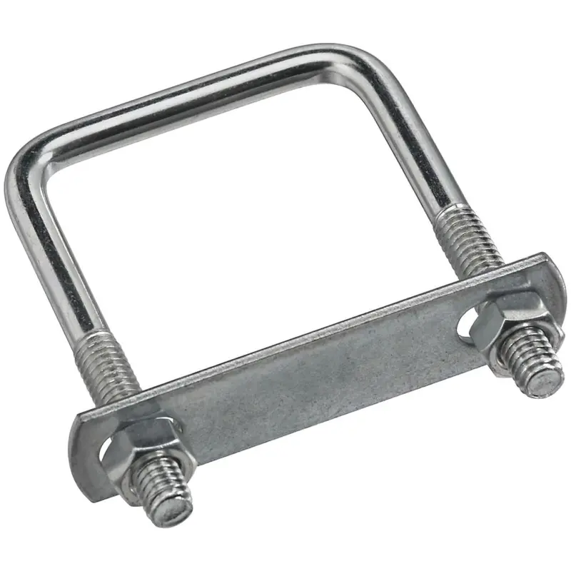 National Zinc Square U-Bolt – 5/16″ x 2″ x 3″