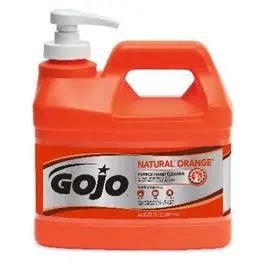 Natural Orange Scented Pumice Hand Cleaner & Moisturizing Lotion – 0.5-Gallon Pump Dispenser