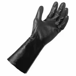 Neoprene Insulated Work Gloves with Long Cuff – Black, Men’s Large