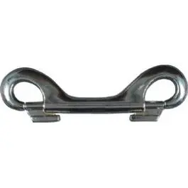 Nickel Double Bolt Snap Hook – 4.5625-Inch Overall Length