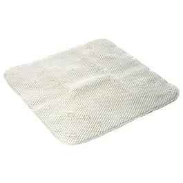 Non-Slip Shower Mat – White Rubber Texture, 21″ x 21″ Size