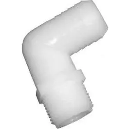 Nylon Hose Barb Elbow – 1-Inch Male Pipe Thread with Single Barb