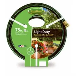 Nylon-Reinforced 3-Ply Garden Hose – 5/8-Inch × 75-Foot Durable Design