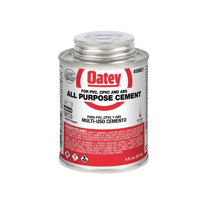 Oatey All-Purpose PVC Cement for Pipes and Fittings