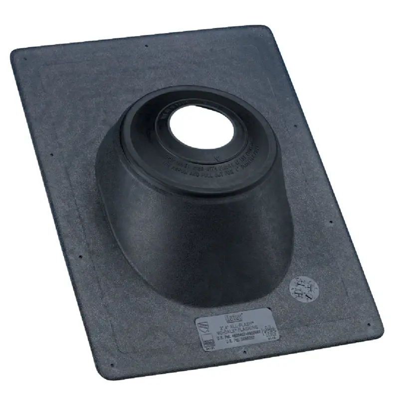 Oatey No-Calk Thermoplastic Roof Flashing – Adjustable 1-1/4 in to 1-1/2 in