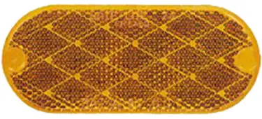 Oblong Adhesive-Backed Safety Reflector – Reflective Sticker