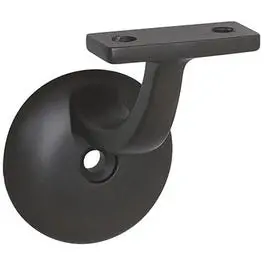 Oil-Rubbed Bronze Handrail Bracket – Wall-Mount Support for Stair Rails