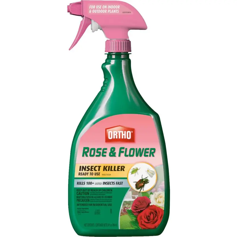 Ortho Ready-to-Use Rose & Flower Insecticide Spray – 24 oz Trigger Bottle