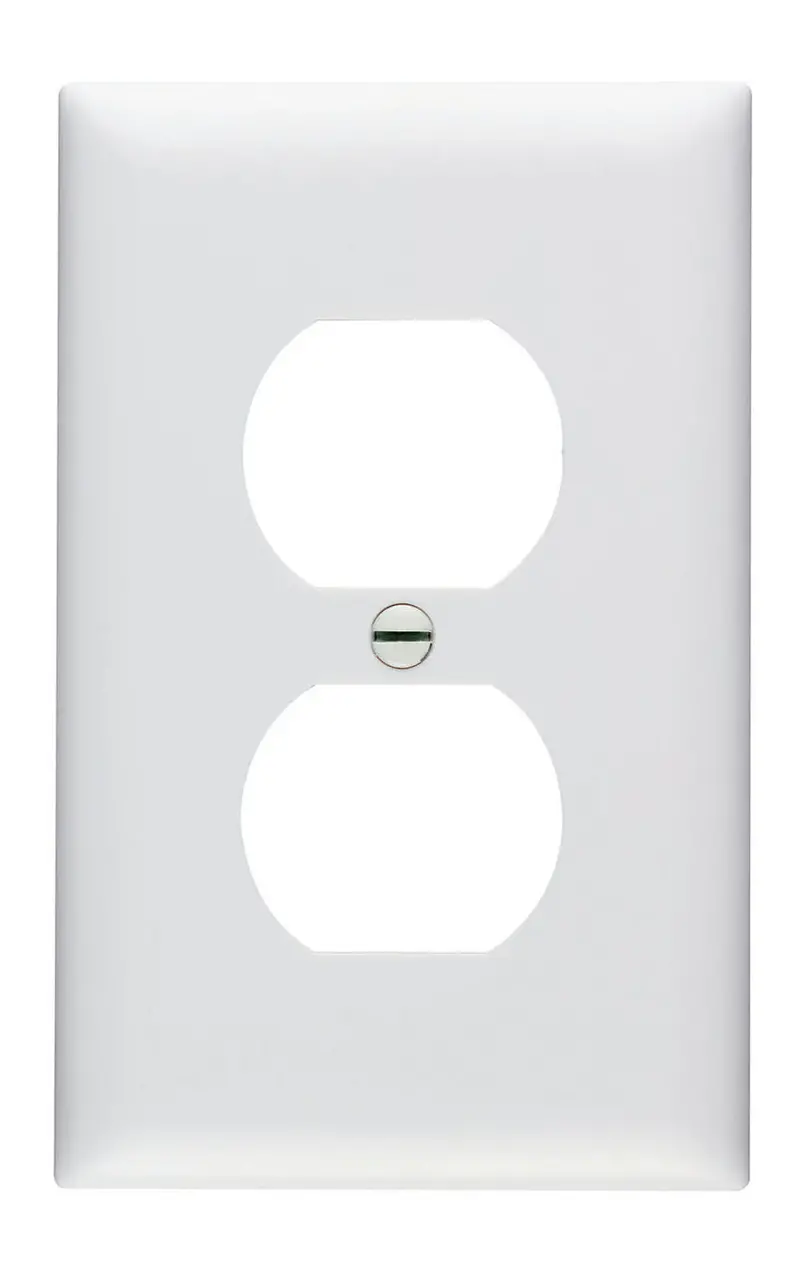 Pass & Seymour Nylon Wall Plate – Single Outlet, White