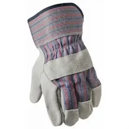 Pearl Gray Leather Palm Work Gloves – Size Large, 2-Pack