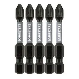 Phillips #2 Impact Bit – 2-Inch Length, 5-Pack, Industrial-Grade