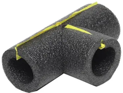 Pipe Insulation Tee Fitting – 5/8 in ID, 1/2 in Wall Thickness