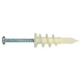 Plastic EZ Wall Anchor #8 x 1-1/4-Inch (10-Pack)