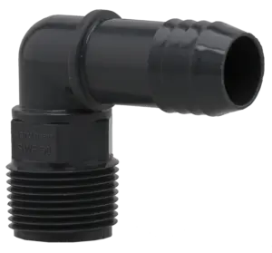Plumbeeze MPT Insert – 90° Swivel Elbow for Quick Pipe Connection