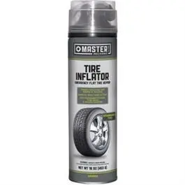 Portable 16-Ounce Tire Inflator with Integrated Hose