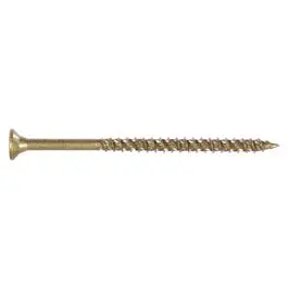Power Pro Yellow Zinc All-Purpose Wood Screws – #8 × 1.75″, 75-Pack