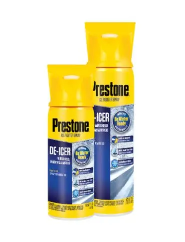 Prestone Windshield De-Icer Spray – Fast-Acting Formula for Ice and Frost Removal