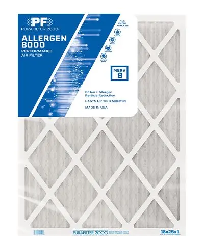 Purafilter 2000 Allergen Air Filter – MERV 13 Rated, 8000-Square-Foot Coverage