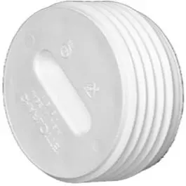 PVC Toe Saver Floor Plug – 4-Inch Diameter Plastic Pipe Fitting
