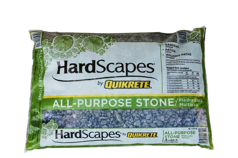 Quikrete All-Purpose Drainage Rock – Washed Gravel for French Drains and Landscaping