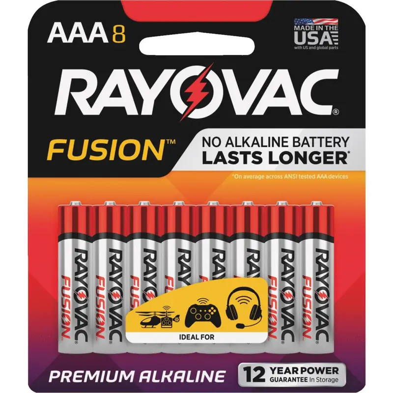 Rayovac Fusion AAA Alkaline Batteries – Long-Lasting Power Cells