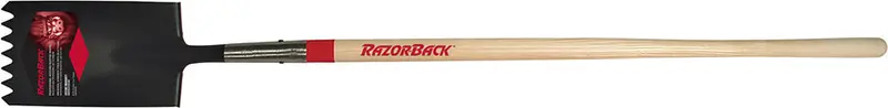 Razor-Back Roofing Shingle Remover Tool with Wood Handle