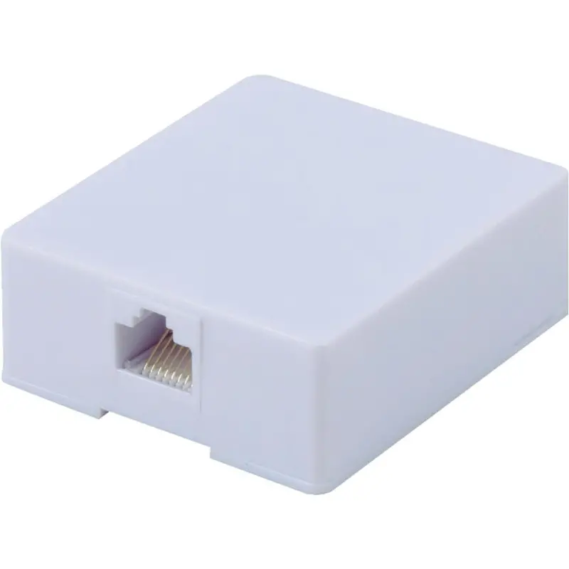 RCA White Plastic Surface-Mount Wall Jack