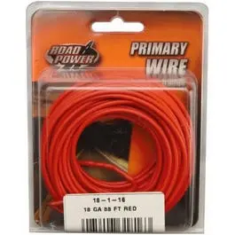 Red 18-Gauge Primary Electrical Wire – 33-Foot Spool